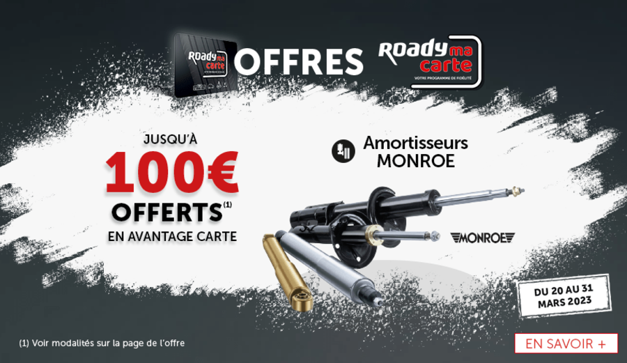 OP03 : Offre amortisseurs (20 au 31 mars)